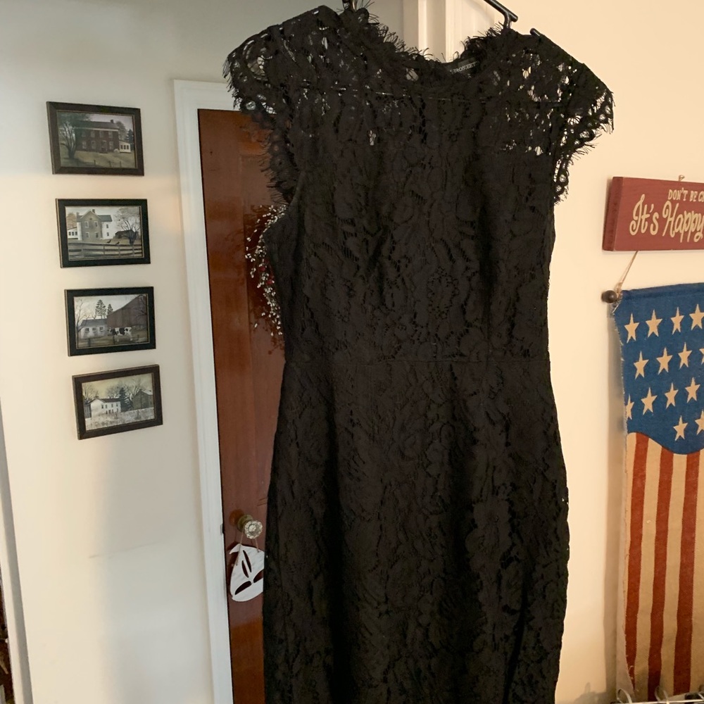 Black lace dress